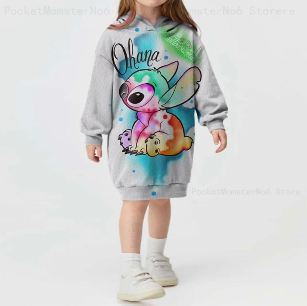 Stitch long hoodie