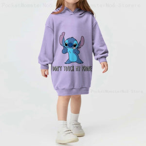 Stitch long hoodie