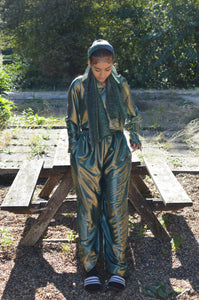 Green Shimmer Track Suit