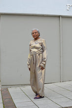 Load image into Gallery viewer, Beige Shimmer Track Suit
