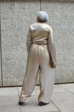 Load image into Gallery viewer, Beige Shimmer Track Suit
